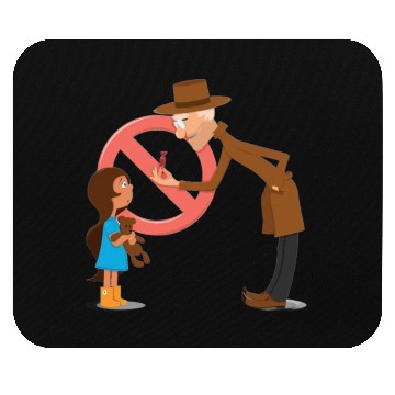Discover Prevents the child from going with a stranger Mouse Pads