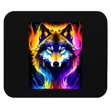 Discover Cosmic Wolf Mouse Pads