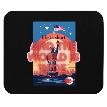 Discover life is short Mouse Pads