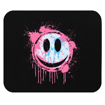 Discover Graffiti Smiley Face - Urban Street Art Mouse Pads