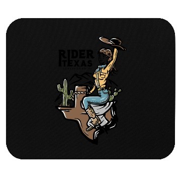 Discover WILD WEST COW GIRL Mouse Pads