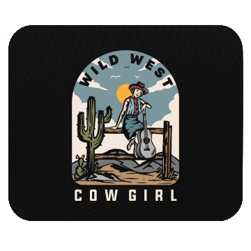 Discover WILD WEST COW GIRL Classic Mouse Pads