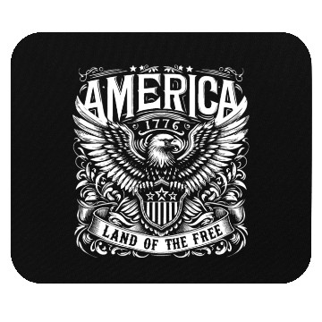 Discover Independence Day Art 4 July American Eagle Freedom Mouse Pads