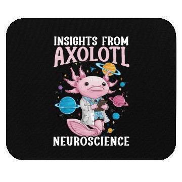 Discover Axolotl Science Teacher Mexican Salamander Mouse Pads