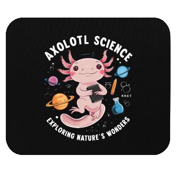 Discover Axolotl Science Teacher Mexican Salamander Mouse Pads