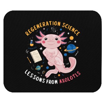 Discover Axolotl Science Teacher Mexican Salamander Mouse Pads