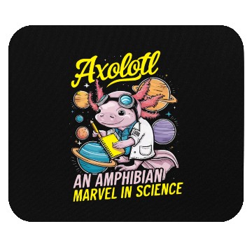 Discover Axolotl Science Teacher Mexican Salamander Mouse Pads