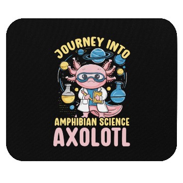Discover Axolotl Science Teacher Mexican Salamander Mouse Pads