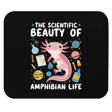 Discover Axolotl Science Teacher Mexican Salamander Mouse Pads