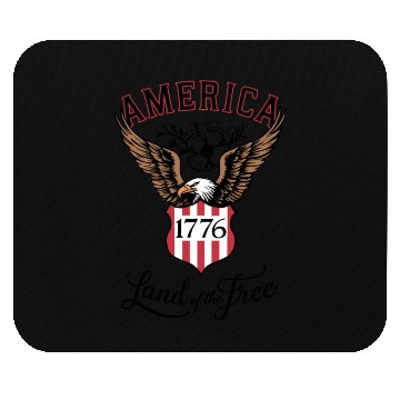 Discover Independence Day Art 4 July Eagle Land of the Free Mouse Pads