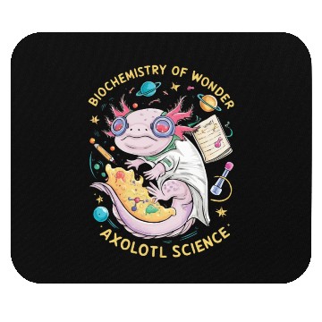 Discover Axolotl Science Teacher Mexican Salamander Mouse Pads