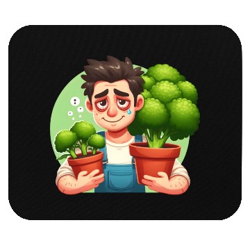 Discover Broccoli Gardener Mouse Pads