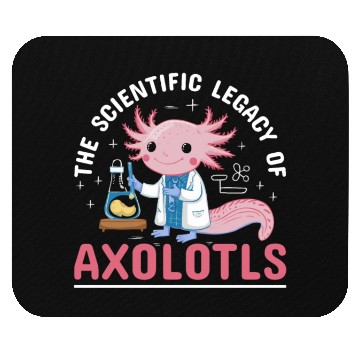 Discover Axolotl Science Teacher Mexican Salamander Mouse Pads