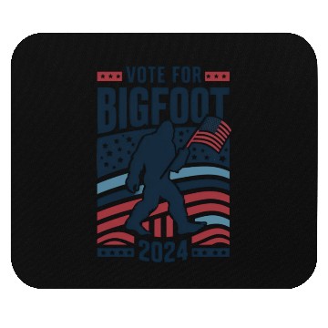 Discover Vote For Bigfoot 2024 Funny Sasquatch Election Mouse Pads