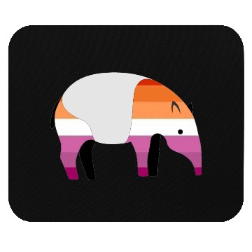 Discover Mountain Tapir with Rainbow Pride Flag Mouse Pads