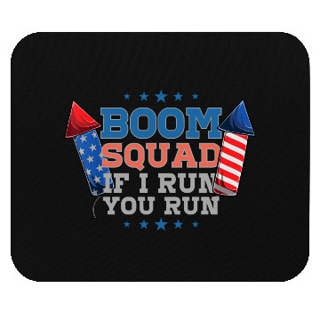 Discover BOOM SQUAD Fireworks Director 4th of July Mouse Pads