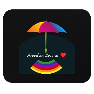 Discover Freedom Love Us  Mouse Pads