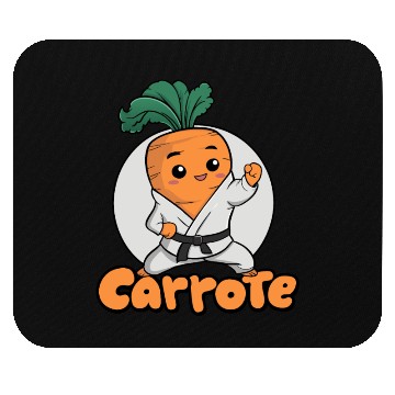 Discover Cute Karate Carrot Design Mouse Pads