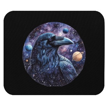 Discover Celestial Raven Clipart Clipart, Crow Bird Witch Mouse Pads