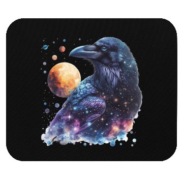 Discover Celestial Raven Clipart Clipart, Crow Bird Witch Mouse Pads