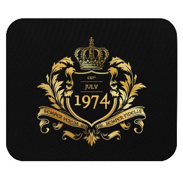 Discover 50th birthday "Semper Verum - Established 07/1974 Mouse Pads
