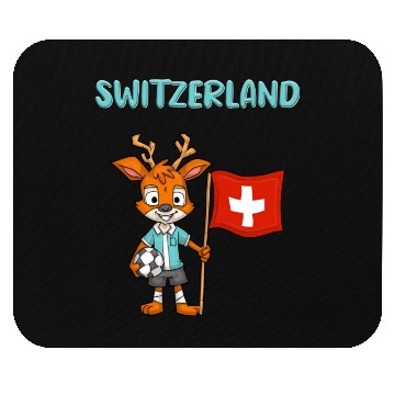 Discover Switzerland Deer / Swiss Fans Mouse Pads