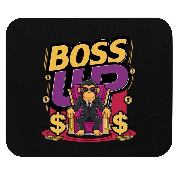 Discover Boss Up Monkey Design Mouse Pads