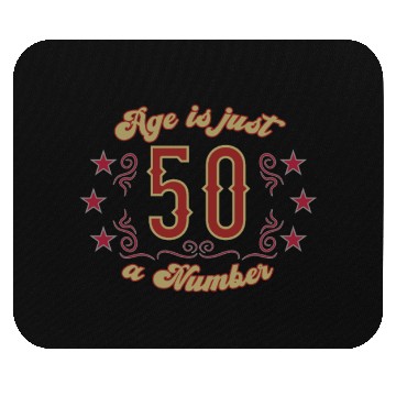 Discover 50th birthday vintage just one number Mouse Pads