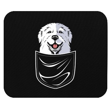 Discover Dog In A Pocket Pet Lover Cute Great Pyrenees Mouse Pads