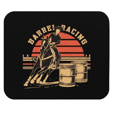 Discover Retro Themed Barrel Racing Gifts Mouse Pads