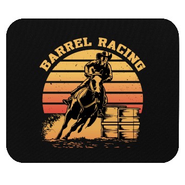 Discover Retro Themed Barrel Racing Gifts Mouse Pads