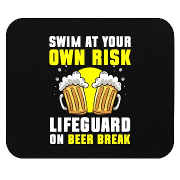 Discover Lifeguard Pool Summer Mouse Pads