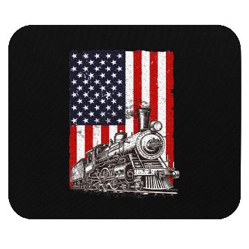 Discover Cool Train Art Train Collector Train Lover Mouse Pads