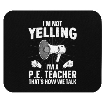 Discover PE Teacher Art Gym Teacher Mouse Pads