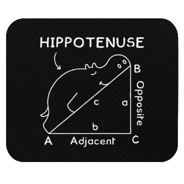 Discover Math Teacher Joke Geometry Hypotenuse Hippotenuse Mouse Pads