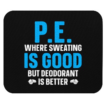 Discover PE Teacher Art Gym Teacher Appreciation Mouse Pads