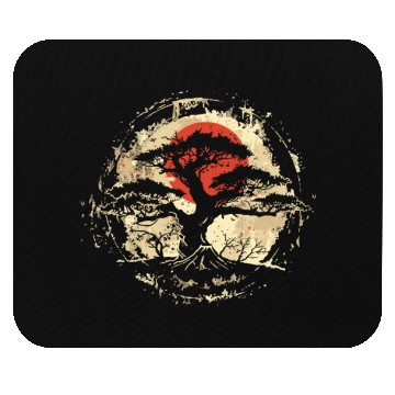 Discover Forest Bathing Japanese Nature Forest Bather Mouse Pads