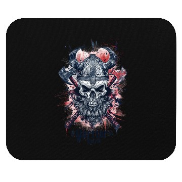 Discover "Warrior Spirit - Viking Skull Design" Mouse Pads