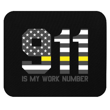 Discover 911 Is My Work Number Dispatcher Funny Dispatch911 Mouse Pads
