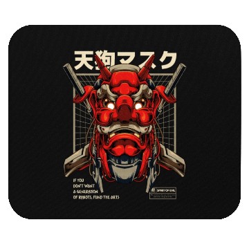 Discover Tengu Mecha Japanese Devil Tattoo Mouse Pads