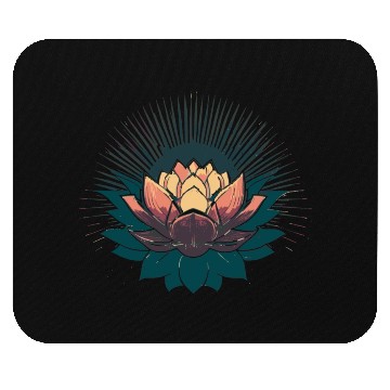 Discover Radiant Lotus: Embrace Optimism and Happiness Mouse Pads