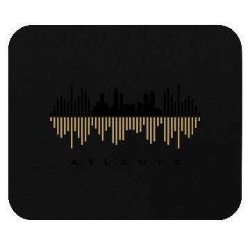 Discover Atlanta City Sound Waves Mouse Pads