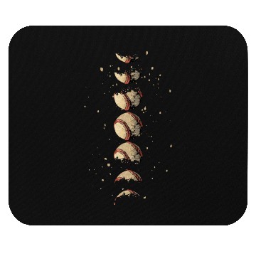 Discover Classic Softball Baseball Moon Phases Vintage Mouse Pads