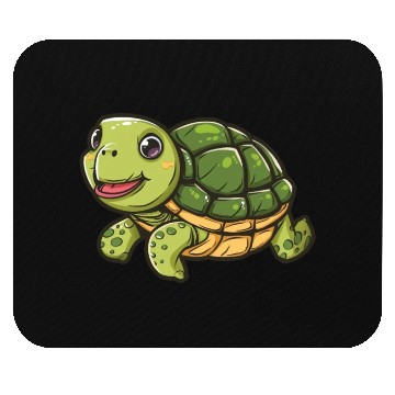 Discover Happy Turtle With A Big Smile Mouse Pads