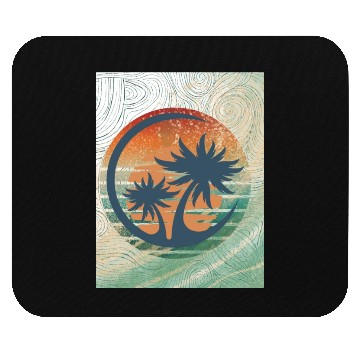 Discover cool wave Mouse Pads