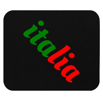 Discover Vibrant Italian Flag Typography Mouse Pads
