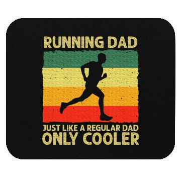 Discover Running Dad Marathon Runner Coach Marathoner Mouse Pads