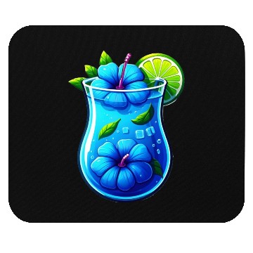 Discover Blue hibiscus tea Mouse Pads