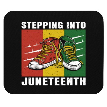 Discover Stepping Into Juneteenth 2024 Afro American Mouse Pads