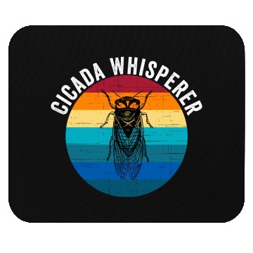Discover Funny Cicada Whisperer Funny Cicada Magicicada Mouse Pads